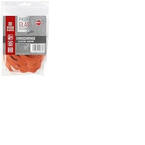 Weck 76133 Lot de 30 anneaux en caoutchouc 54 x 67 mm &Oslash; 60 mm (joints d'&eacute;tanch&eacute;it&eacute; en caoutchouc, bocaux de conserve), Orange