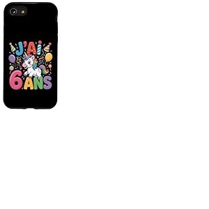 Enfant Licorne Enfant 6ans Anniversaire Garcon Fille Licorne Coque pour iPhone SE (2020) / 7 / 8