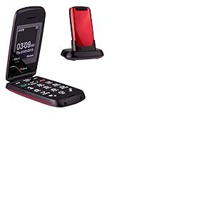 TTfone Star TT300 Téléphone Portable débloqué 2G (Ecran: 2 Pouces - 1 Mo - Simple SIM) Rouge