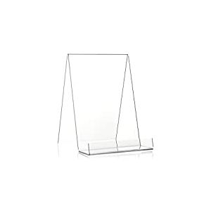 Plexiglas® Support de livre en tant que porte-documents et comptoir au format A5