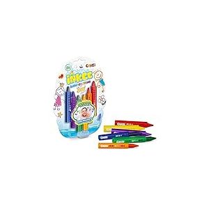 INKEE Crayon - Crayons de Bain pour Surface céramique, Feutres lavables pour Bain moussant Enfant, 6 Couleurs