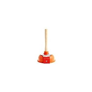 Home - Dessous de Plat avec Ventouse, 15 cm, Bois, Marron/Orange, 15 x 15 x 26 cm