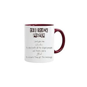 Cadeau Collègue De Travail | Stick Prayer | Cadeau Départ Homme, Femme, Chef, Stagiaire, Départ Retraite, Merci, Remerciement -| Idée Cadeau Original, Humour, Drôle, Rigolo | Tasse à café