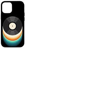 Disque Vinyle Rainbow Flow Art | Tourne-Disque de Musique r&eacute;tro Coque pour iPhone 12/12 Pro