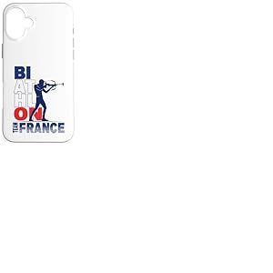 Biathlon Ski de Fond & Tir à la Carabine Team France Coque pour iPhone 16 Plus