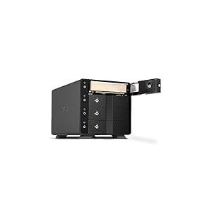 FANTEC 4X USB3.2 Gen2 Hard Disk Docking Station for 4X SATA 3.5/2.5 inch SSDs and HDDs, Transfer Rates up to 10Gbit/Sec, no Tools Required, 2X USB Cable. Aluminum Enclosure Black