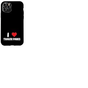I Love Trailer Parks - Remorque Maison Simple Large Double Large Coque pour iPhone 11 Pro