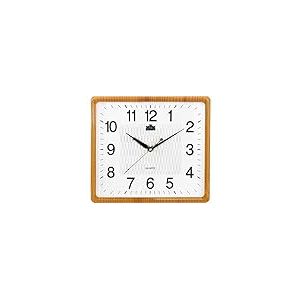 MPM Quality, Horloge Murale, Blanc/Orange, 318 x 358 x 38 mm