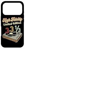 Tourne-Disque Haute fid&eacute;lit&eacute; 33 1/3 Amateur de disques vinyles Coque pour iPhone 17 Pro