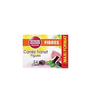 GAYELORD HAUSER Carrés Transit Figues et Fibres - Maxi Format - 1 paquet 24 x 10 g