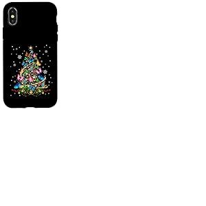 Papillon Sapin de No&euml;l Lumi&egrave;res Fille Pyjama Papillon Coque pour iPhone X/XS