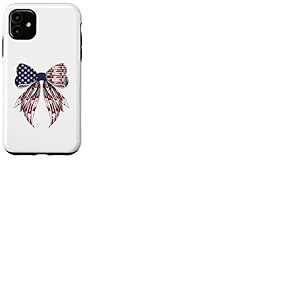 Guitare bassiste 4 juillet drapeau américain Coque pour iPhone 11