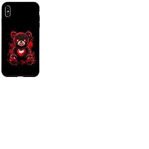 Ours en Peluche Gothique Femme Gothiques Ours en Peluche Coque pour iPhone XS Max