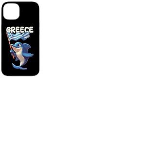 Costume Cool de Dauphin avec Drapeau de la Gr&egrave;ce Coque pour iPhone 13