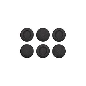 cyclingcolors 6X Mousse Micro Casque Audio Ordinateur Anti Vent Gaming Oreille Protection Microphone &eacute;couteur bonette Filtre Noir, 40mm