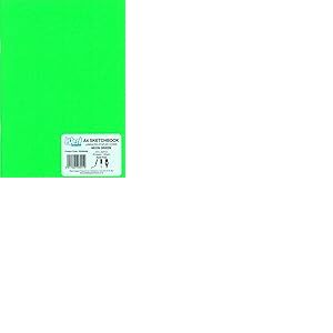 West A4 Stapled Sketchbook - Neon Green