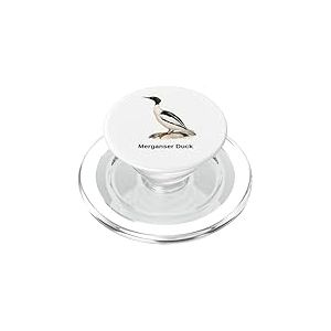 Chemise pour oiseaux Merganser Oiseau de mer Canard Ornithologie Oiseau PopSockets PopGrip pour MagSafe