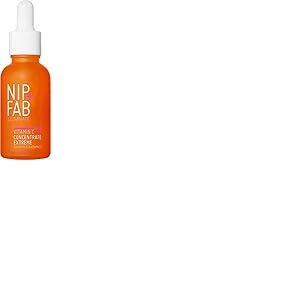 Nip+Fab Concentré de vitamine C Fix Extreme 15% 30 ml | Booster d'éclat de la peau du visage | 3 formes de vitamine C | Acide ferulique | Protection de la peau | Antioxydant hydratant