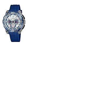 Festina Montre Homme Analogique de Caoutchouc Bleu - Mouvement à Quartz - Chronographe - Calendrier - Verre Minéral Haute Résistance - Étanche 20 ATM - F20725/4 Chrono Bike