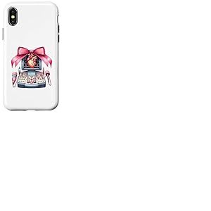 Coquette Bow Echo Tech Technicienne en échocardiographie Fille Maman Coque pour iPhone X/XS