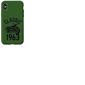 Classique 1963 avec moto Coque pour iPhone X/XS