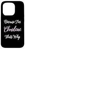 Charlene Nom personnalisé Femme Mignon Rose Fille Personnalisé Coque pour iPhone 15 Pro
