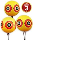 Ballons répulsifs pour oiseaux | arbres fruitiers | terrasses | bateaux | pigeons | moineaux | mouettes | étourdissements | corbeaux | pies | 3 ballons