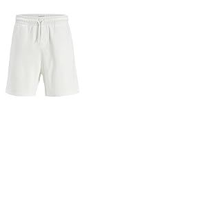 JJ REBEL Loose Rocky Sweat Jrebkane Short de Sport Ample et Rocheux, Cloud Dancer, S Hommes