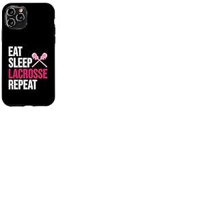 Eat Sleep Lacrosse Repeat Lacrosse Coque pour iPhone 11 Pro