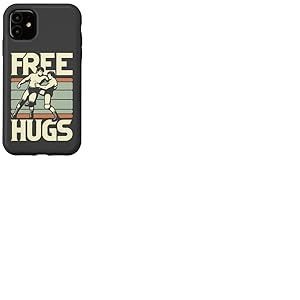 Bague de Lutte r&eacute;tro Style Vintage Free Hugs Wrestlers Coque pour iPhone 11