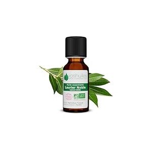 Voshuiles - Huile Essentielle Laurier Noble Bio 20ml - Parfum Herbacé et Frais - Utilisation Alimentaire - Huiles Essentielles de Qualité - 100% Pure et Naturelle - HEBBD et Certifiée ECOCERT