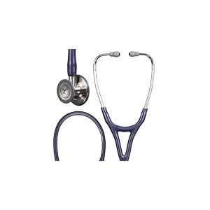3M Littmann Stéthoscope de diagnostic Cardiology IV, pièce thoracique en acier inoxydable, tube bleu nuit, 6187C