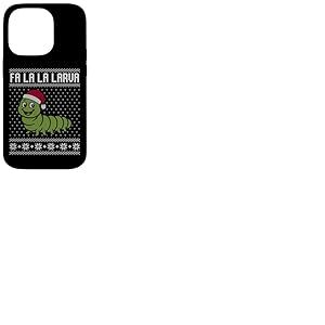 Pull moche Fa la la Larva, drôle d'insecte Noël Coque pour iPhone 14 Pro