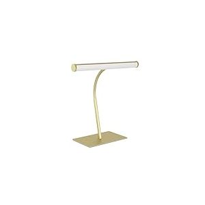 Eglo Lampe de table &agrave; poser LED Riccione, luminaire tactile pour bureau avec bras flexible, &agrave; intensit&eacute; variable, m&eacute;tal couleur laiton, blanc chaud - froid