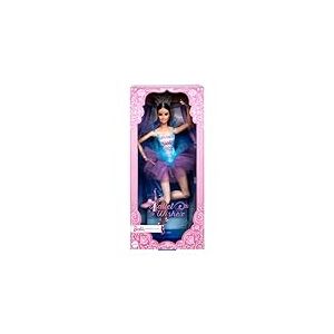 Barbie® Signature Barbie Danseuse Étoile Poupée brune 30,5 cm avec corps articulé, costume de ballerine, tutu, pointes et diadème, cadeau pour les enfants à partir de 6 ans, JCW44