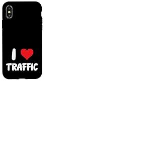 I Love Traffic Conduite Conduite Voiture Camion Commute Coque pour iPhone X/XS