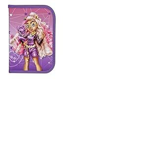 Scooli - Monster High Filled Student Case - Trousse à Crayons avec stylos et Accessoires de Haute qualité - Idéal pour l’école, Les Loisirs et en déplacement - à partir de 6 Ans