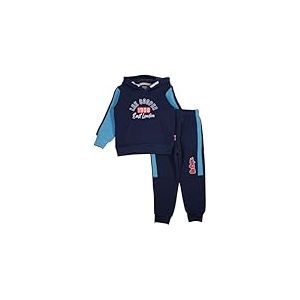Lee Cooper, Ensemble 2 Pi&egrave;ces, Sweater + Jogging, Enfant, (2 &agrave; 8 Ans), Mixte, Gar&ccedil;on, Fille, Doux, Mignon, Chaud, Sweat Shirt + Pantalon, Mod&egrave;le GLC2541 JOG KIDS S1-3A, BLEU