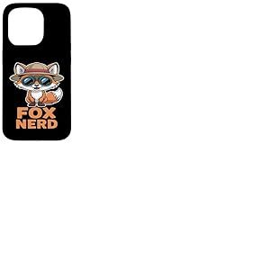 Fox Nerd Chapeau Explorateur avec Jumelles Coque pour iPhone 15 Pro