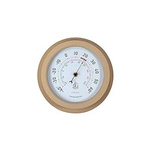 NeXtime Thermomètre extérieur - Ø22CM - Métal - Marron Lily
