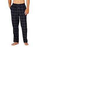 Amazon Essentials Pantalon de Pyjama Respirant en Flanelle (Disponible en Grandes Tailles et Grandes Longueurs) Homme, Noir Bleu Écossais, 6XL Grande taille