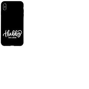 Hubby Est 2026 Just Married Lune de Miel Cadeaux pour Couples Coque pour iPhone XS Max