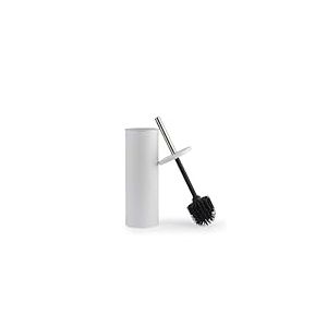 Beldray Brosse WC et Support - Traité Anti-bac, Poils en Silicone Anti-Rayures - Anti-éclaboussures - Design Discret fermé - Long Manche - Tête hygiénique Facile à Nettoyer - Résiste aux Taches
