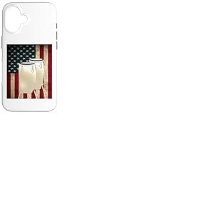 Congas Drapeau américain avec percussion batteur Conga Coque pour iPhone 16