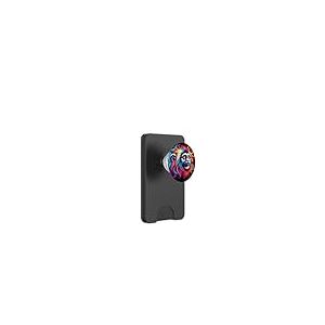 Illustration Animale de l'esprit de Singe Tamarin Cool Tie Dye Art PopSockets PopWallet pour MagSafe
