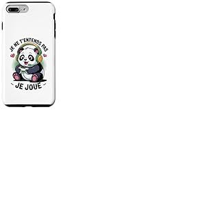 Rigolote Gamer Jeux Video Gameur Panda Geek Gaming Coque pour iPhone 7 Plus/8 Plus