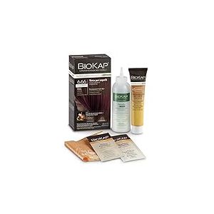 BIOKAP Nutricolor Doux Rapid, Teinte cheveux sans ammoniaque qui rend les cheveux doux, Coloration cheveux avec 10 minutes de pose, 135 ml (6,66 Rouge Rubis)