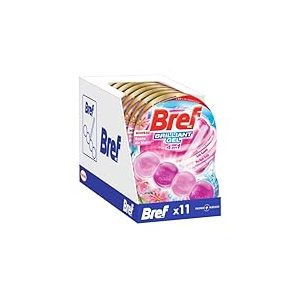 BREF WC Brillant Gel Rosée du Matin – Lot de 11 Blocs WC (11x50g) – Produit Nettoyant WC – Mousse Nettoyante Brillance Intense