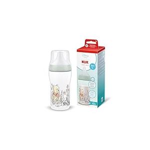 NUK Perfect Match Biberon | 3+ mois | 260 ml | Biberon anti-coliques | PP | Indicateur de contr&ocirc;le de temp&eacute;rature | Disney Winnie l&rsquo;Ourson | Lot de 1
