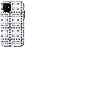 Carrelage &eacute;gyptien (2) octogonal Ambre et Bleu Personnel Coque pour iPhone 11